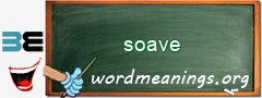 WordMeaning blackboard for soave